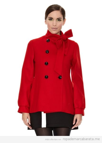 Abrigo rojo marca Divina Providencia barato outlet, comprar online