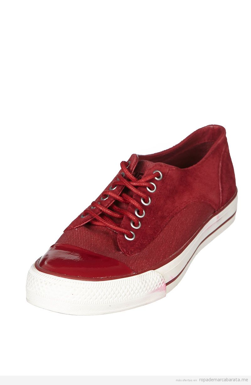 Zapatillas rojas mujer marca Diesel baratas, comprar outlet online