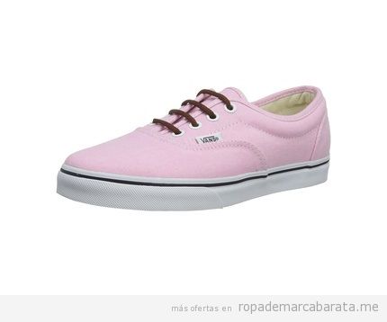 Zapatillas mujer marca Vans baratas, color rosa, outlet online