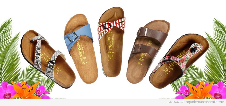 Sandalias y zuecos marca Birkenstock baratos, comprar outlet online