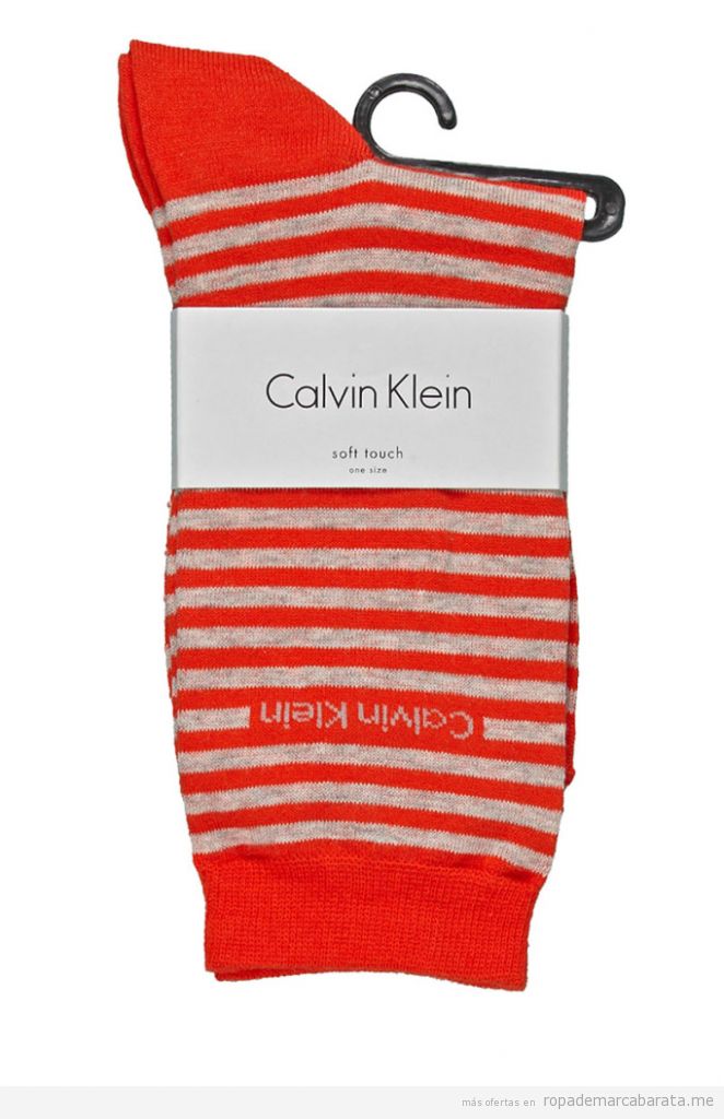 Calcetines rayas marca Calvin Klein baratos, outlet