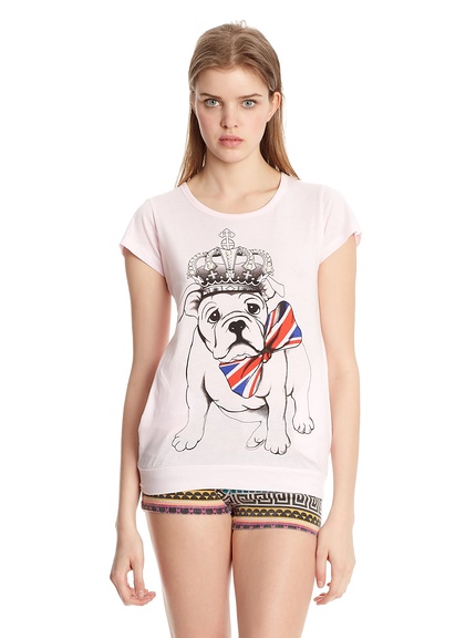 Camiseta bulldog marca Miss Cute barata, outlet online