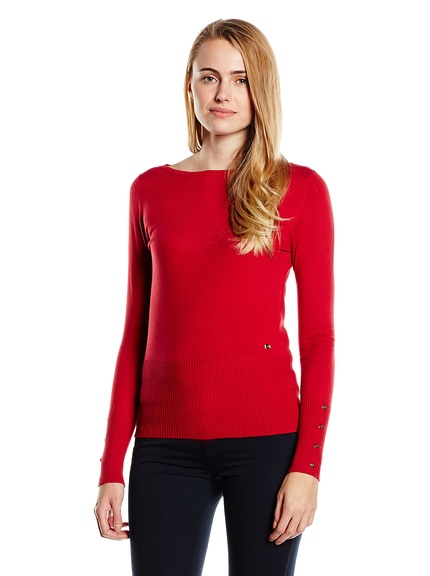 Jersey rojo mujer marca Trussardi barato, outlet