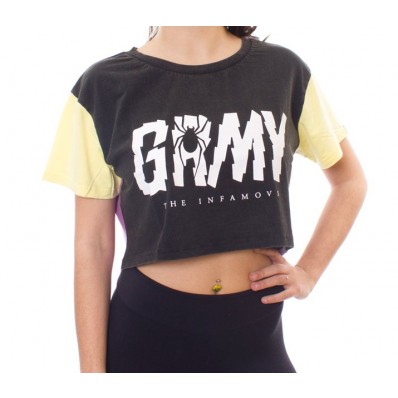 Camiseta crop top marca Grimey the scream