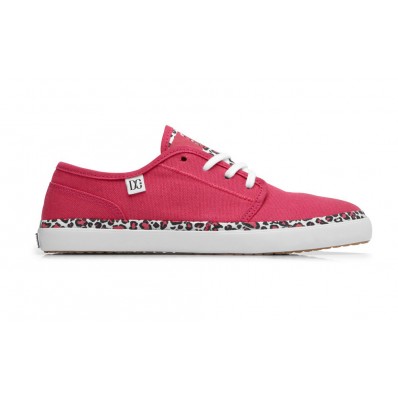 Zapatillas mujer marca DC rosas y leopardo