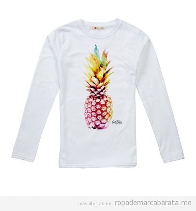 Camiseta piña surf de mujer marca Hot tuna barata, outlet
