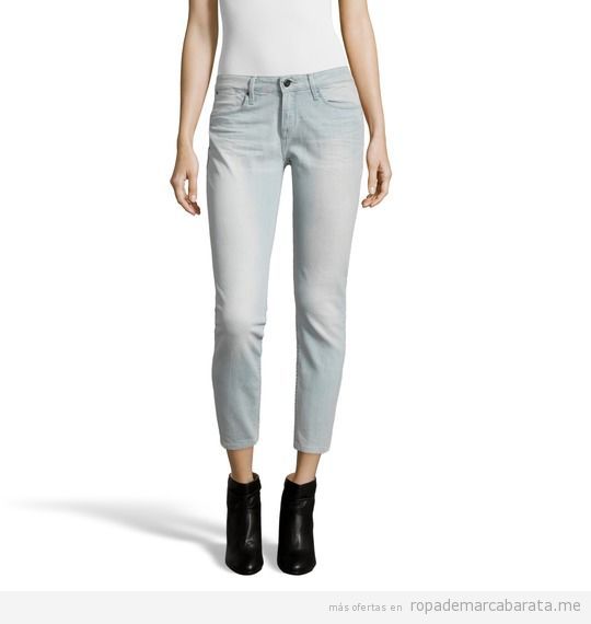 Pantalones vaqueros mujer marca Calvin Klein barato, outlet