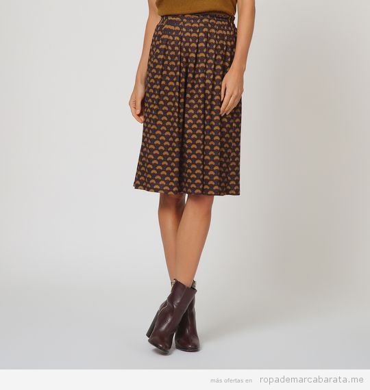 Falda estampada marca Trucco barata, outlet online