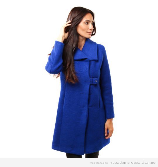 Abrigo color azul royal barato, outlet