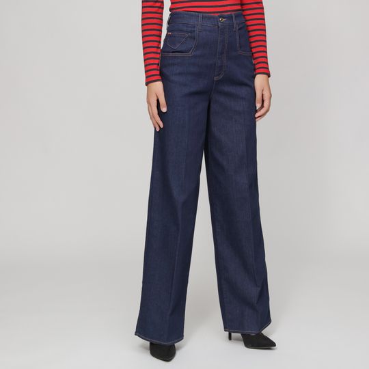 Pantalones vaqueros marca Armani Jeans corte ancho baratos, outlet