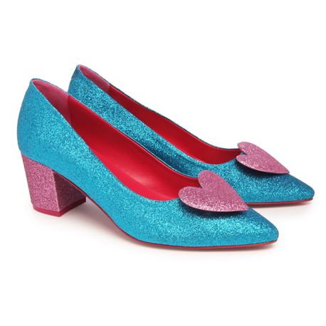 Zapato De Salón AGATHA RUIZ DE LA PRADA - de tacón Azul Y Rosa