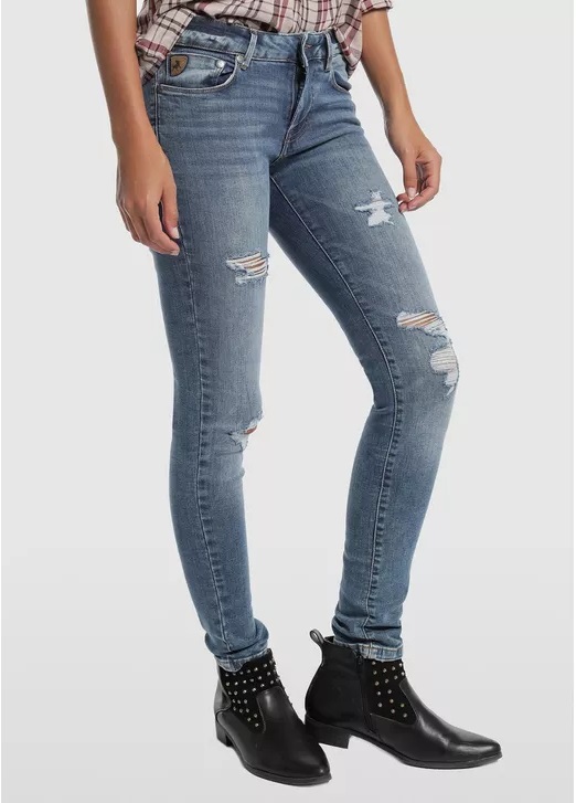 Pantalones vaqueros jeans marca Lois baratos azules